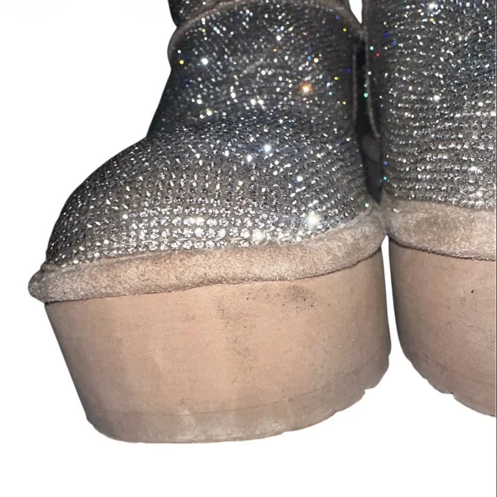 Madden Girl Silver Boots. Size 7 1/2.